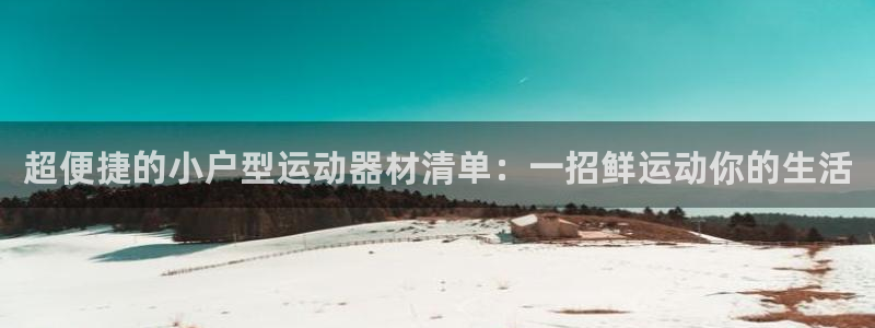 德国意昂4集团：超便捷的小户型运动器材清单：一招鲜运