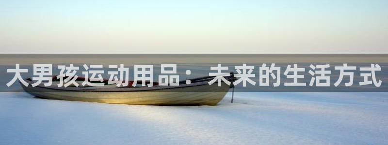 意昂4娱乐网站：大男孩运动用品：未来的生活方式