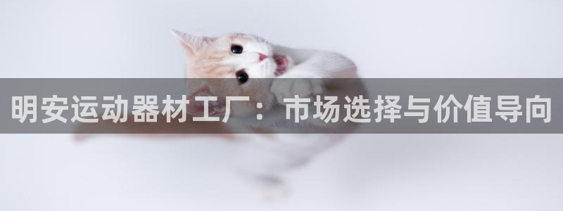 意昂4集团：明安运动器材工厂：市场选择与价值导向